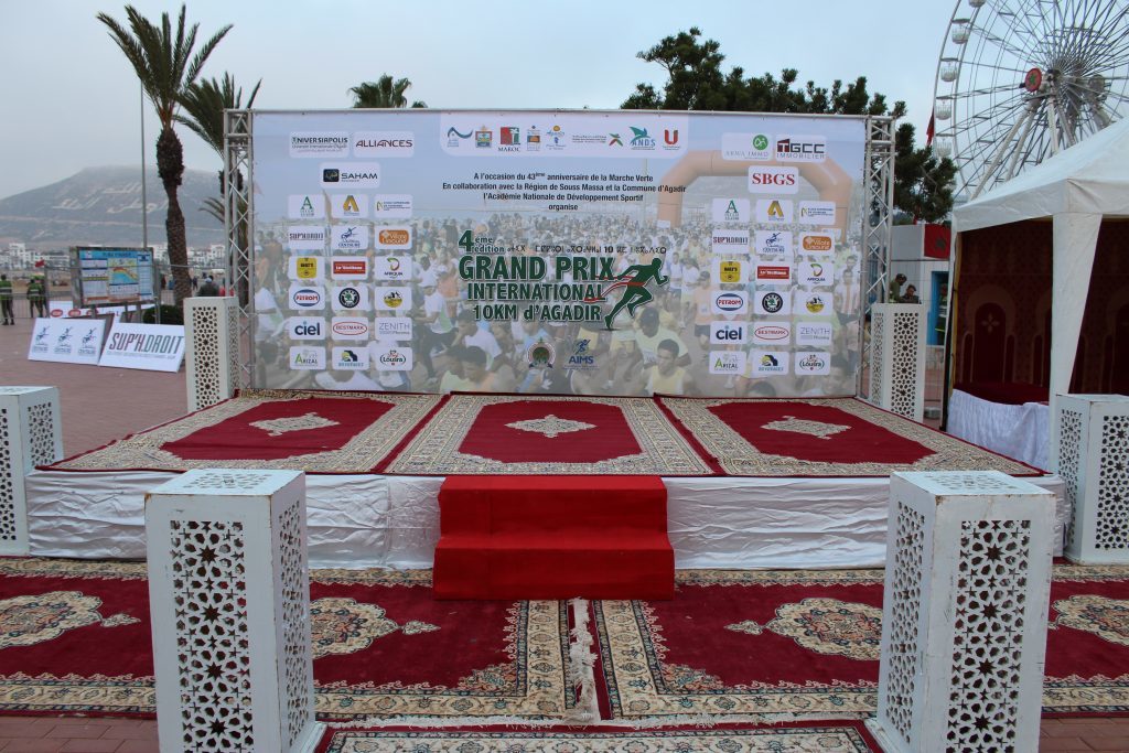 Podium du Grand prix international 10 km d'Agadir