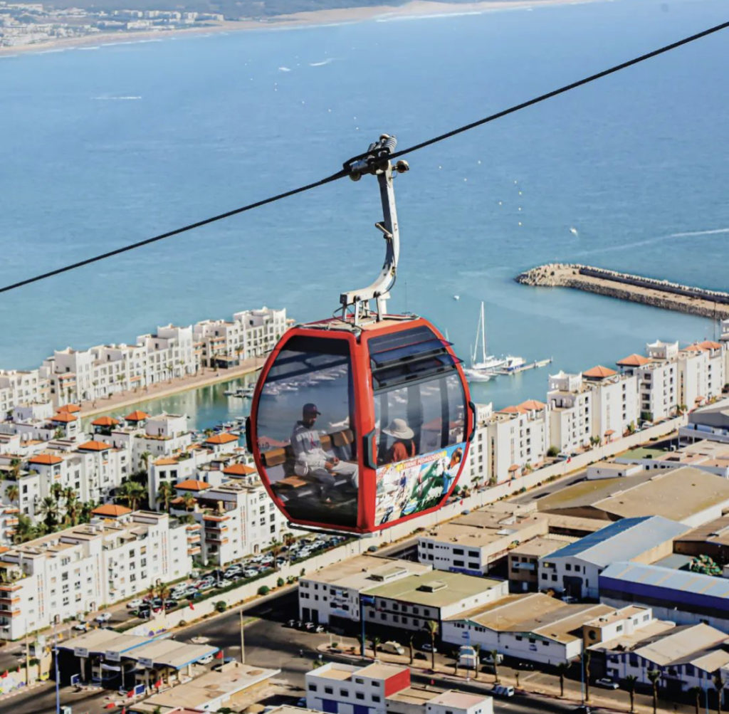 Téléphérique d'Agadir en plein jour