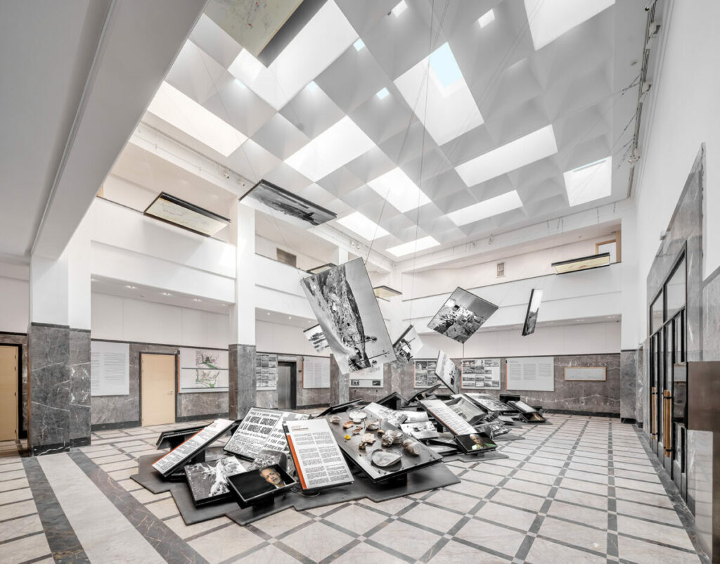 Un pièce du musée dédié au tremblement de terre d'Agadir