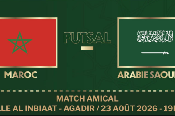 affiche des matchs de futsal à Agadir