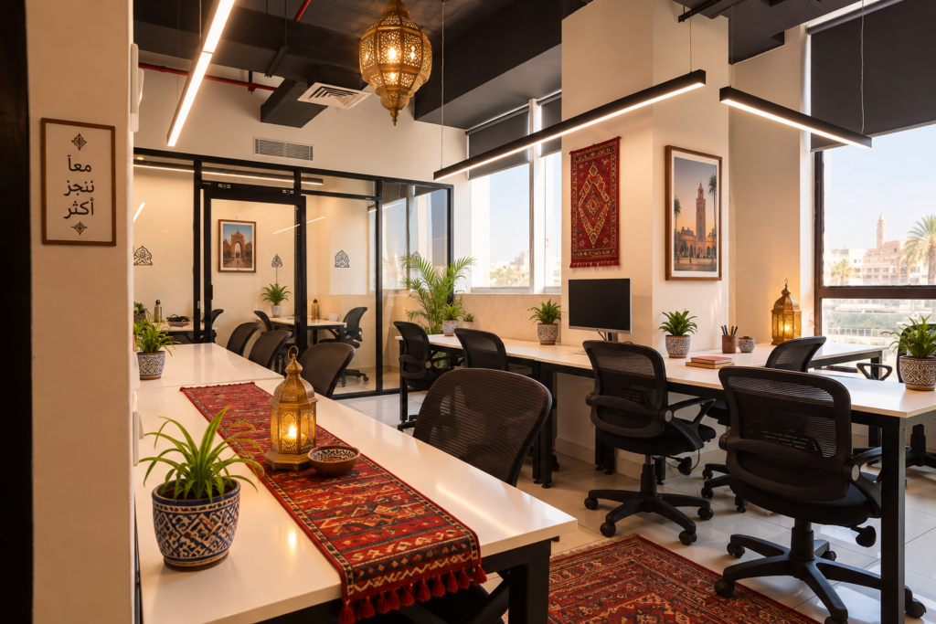 Plusieurs bureaux dans un espace de coworking à Agadir
