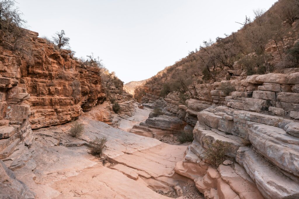 Canyon de roches à Paradis Valley près d'Agadir